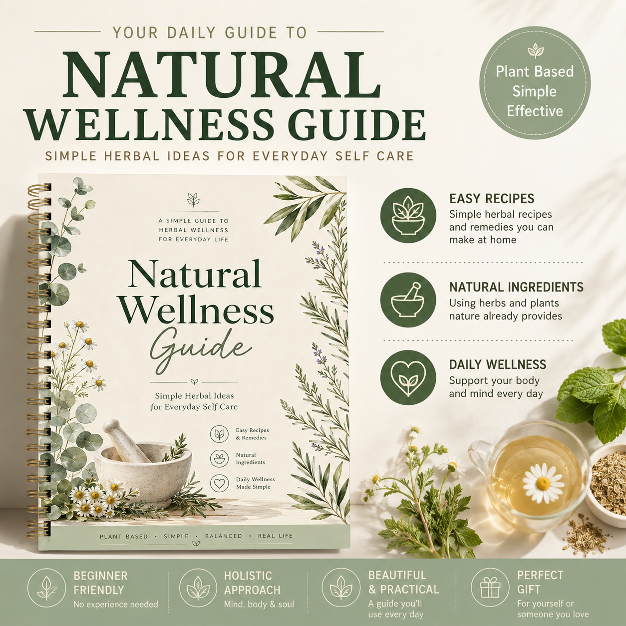 Herbal Wellness Guide - Natural Herbal Healing Guide Book Step