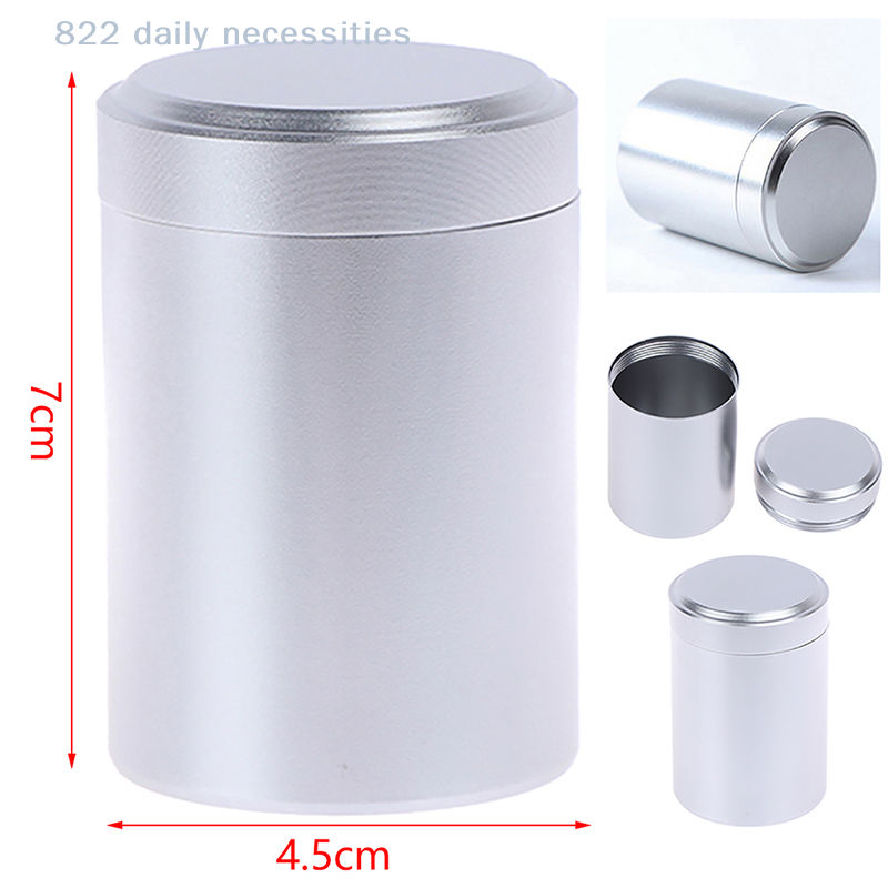 Herbal Wellness Products - 1x Silver Airtight Proof Container Aluminum