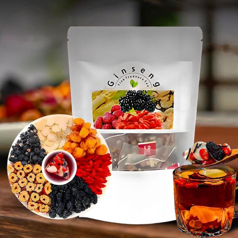 Ginseng Five Treasure Tea Natu - đánh giá và giá Wellness Herbal Tea Blends
