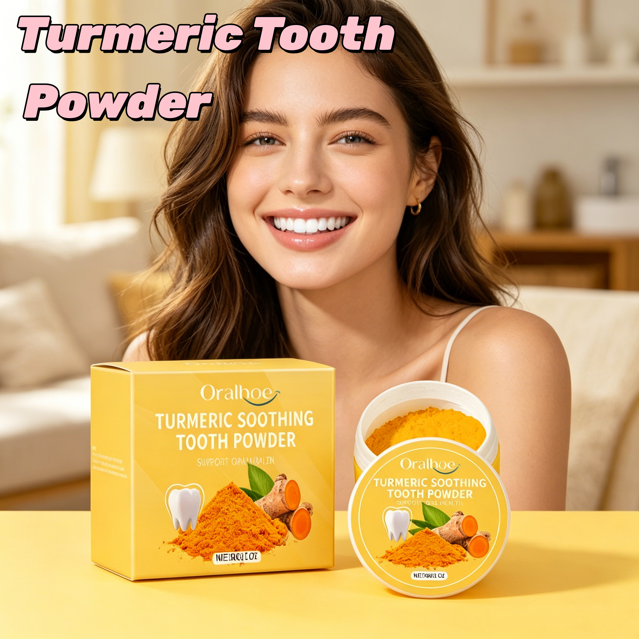 Turmeric Teeth Whiten Powder R - đánh giá và giá Ayurvedic & Herbal Wellness Kits