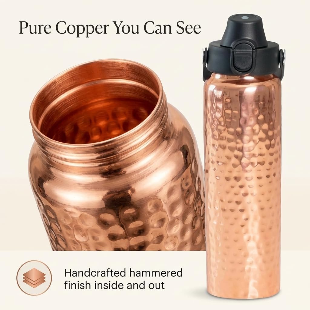 Pure Copper Water Bottle with  - đánh giá và giá Ayurvedic & Herbal Wellness Kits