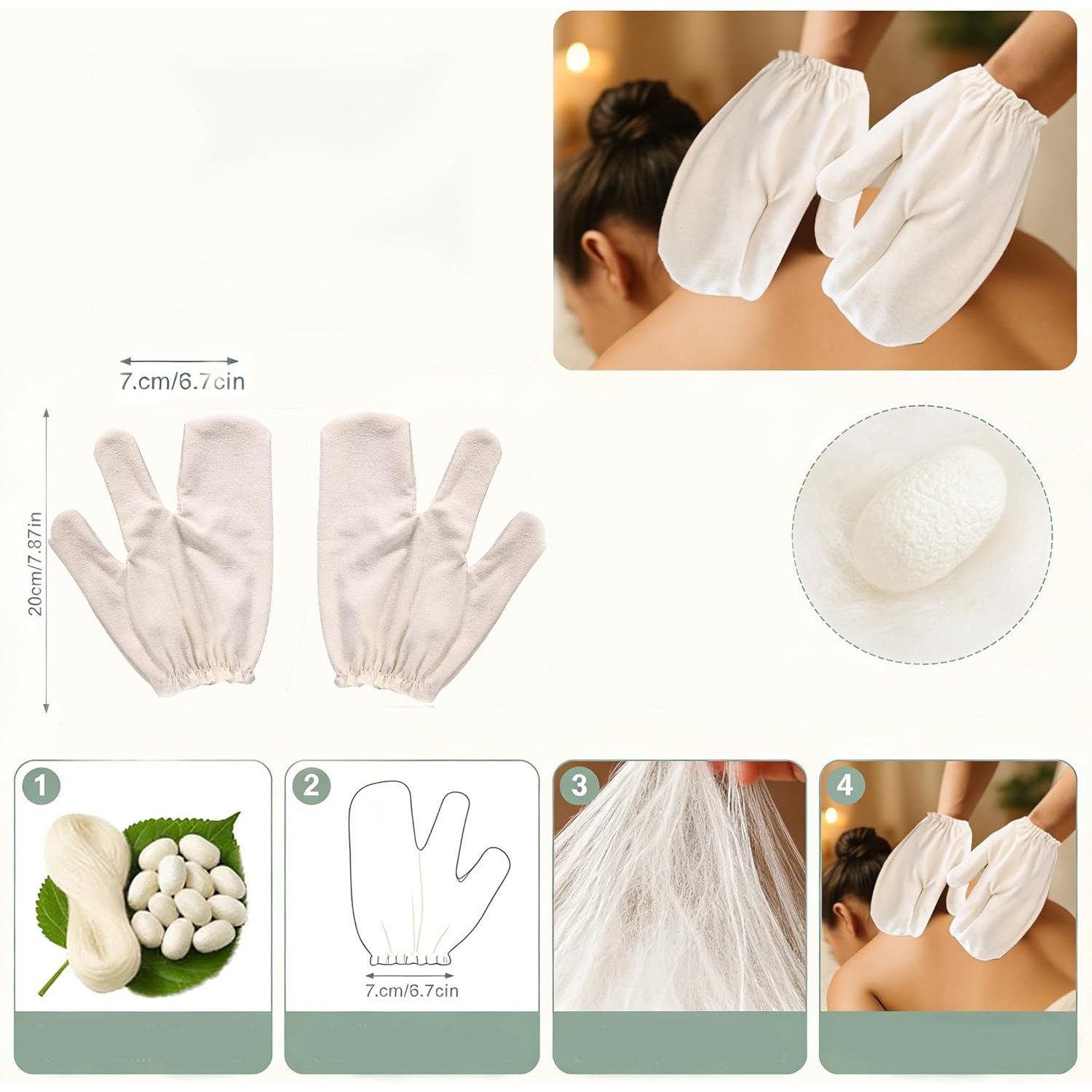 1 pair of 100% natural exfolia - đánh giá và giá Ayurvedic & Herbal Wellness Kits